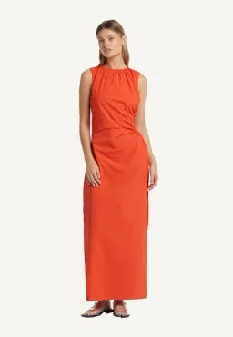 Sir the Label Anya Dress Midi Mandarin Red Size 8 for rent on The Volte - image 2