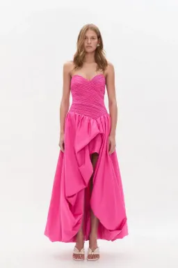 Aje Estelle Gown Maxi Cerise Pink Size AU 10 for rent on The Volte - image 1