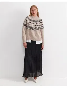 Sunflower Fair Isle Wool Sweater Oatmeal for rent on The Volte - image 3