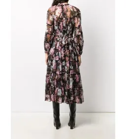 Zimmerman Charm Tiered Chiffon Midi Dress Size AU 10 for rent on The Volte - image 3