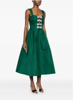 Rebecca Vallance Luiza Midi Dress Green Size 14 for rent on The Volte - image 2