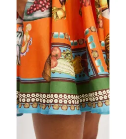 Alemais Rocco Mini Sundress Orange Print Size AU 16 for rent on The Volte - image 4