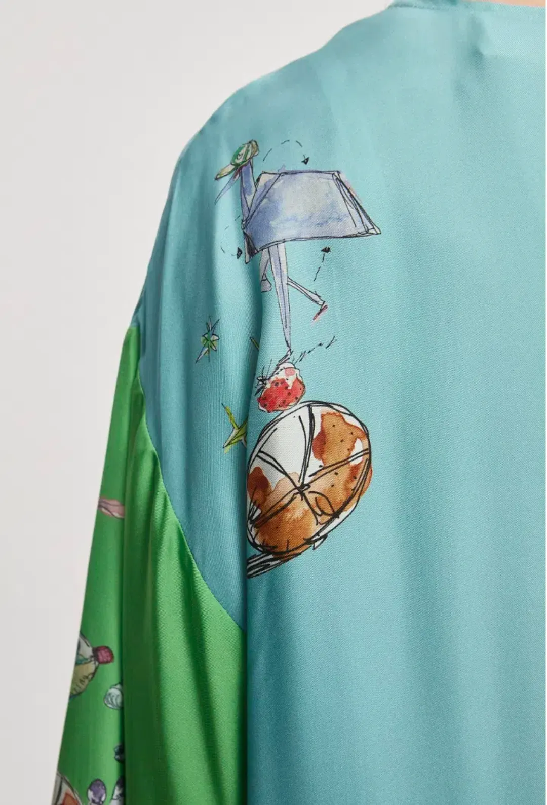 Alemais Daria Silk Midi Dress  Multi Size 16AU for rent on The Volte - main image