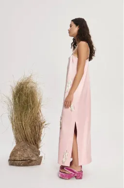 Alemais Cindy Embellished Slip Dress Pink Size 16 for rent on The Volte - image 2