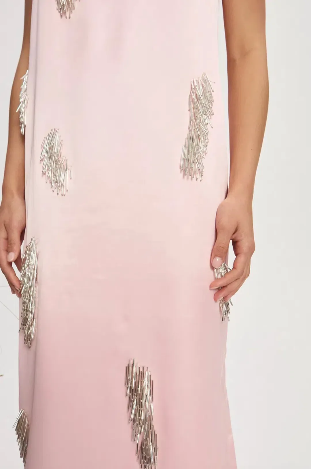 Alemais Cindy Embellished Slip Dress Pink Size 14 for rent on The Volte - main image