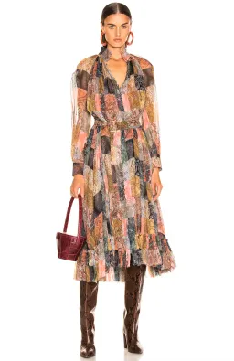 Zimmermann Ninety Six Smock Dress Multi Print Size 2 AU 12 for rent on The Volte - image 1
