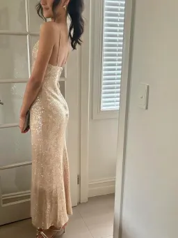 Manning Cartel  Light Angles Slip Dress Gold Size 8 for rent on The Volte - image 9