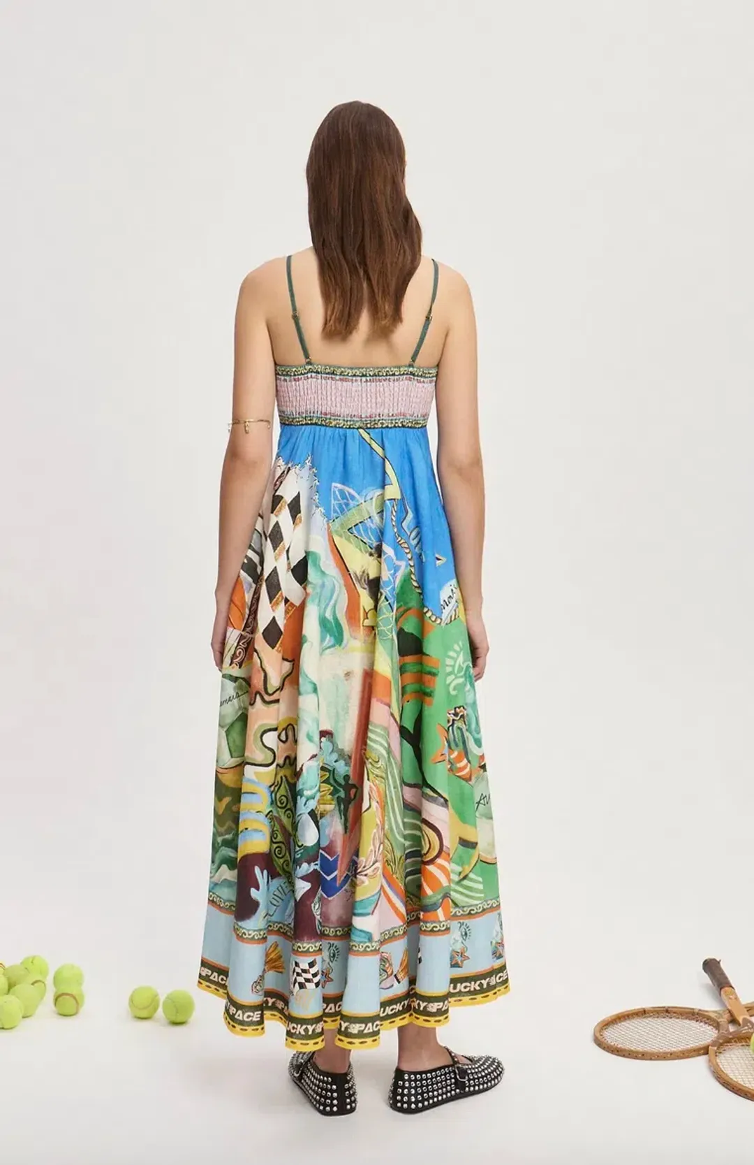 Alemais Lucky Pace Sundress Midi Size AU 14 for rent on The Volte - main image
