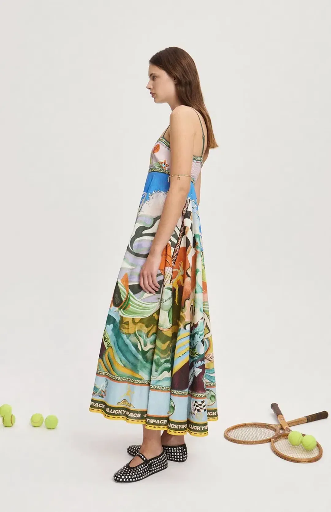 Alemais Lucky Pace Sundress Midi Size AU 14 for rent on The Volte - main image