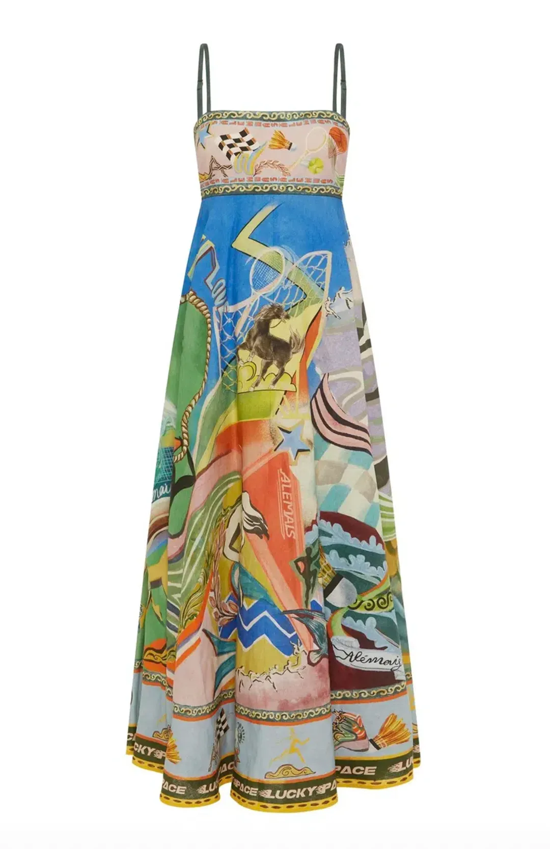 Alemais Lucky Pace Sundress Midi Size AU 14 for rent on The Volte - main image