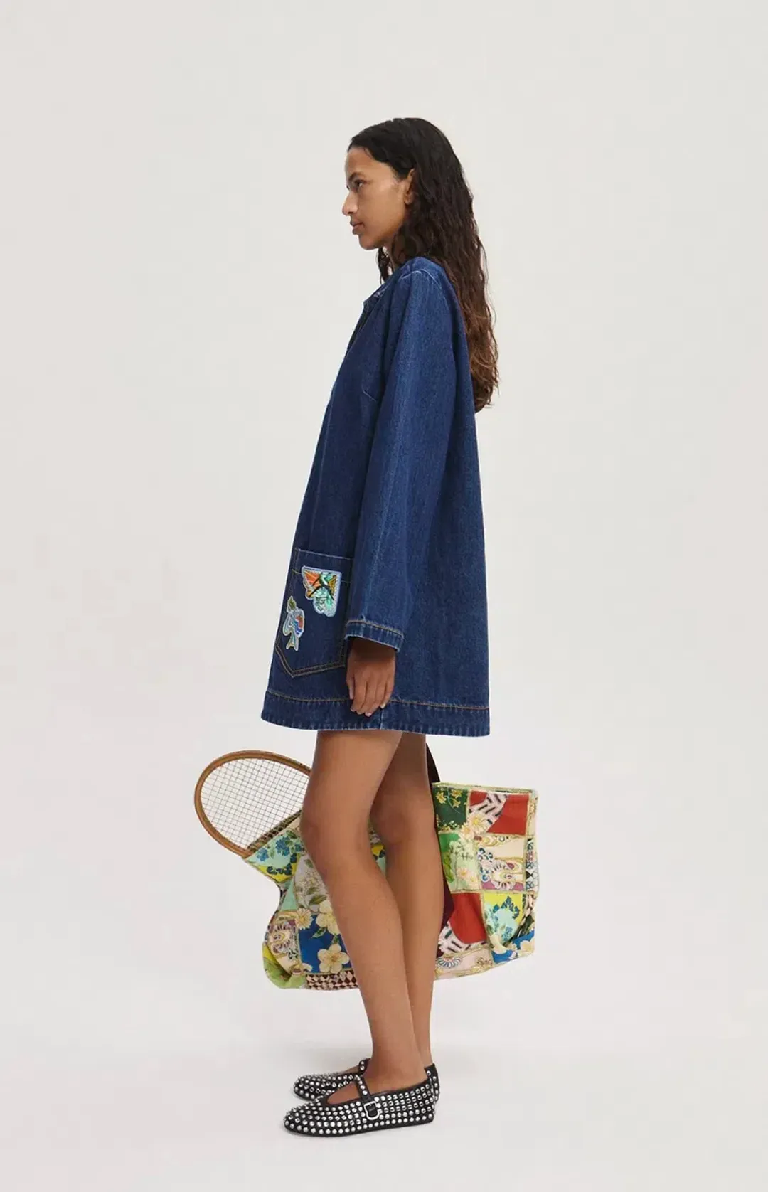 Alemais Speedy Denim Mini Size AU 12 for rent on The Volte - main image