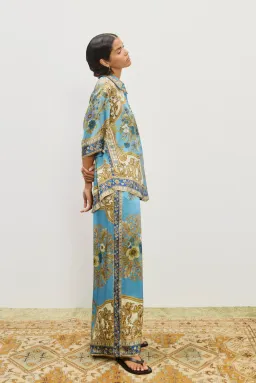 Alemais Cassie Silk Shirt and Pant Set Size AU 16 for rent on The Volte - image 2