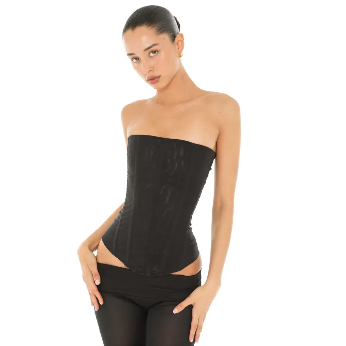 Are You Am I Sunniva Corset Black Size 2/AU 6 for rent on The Volte - main image
