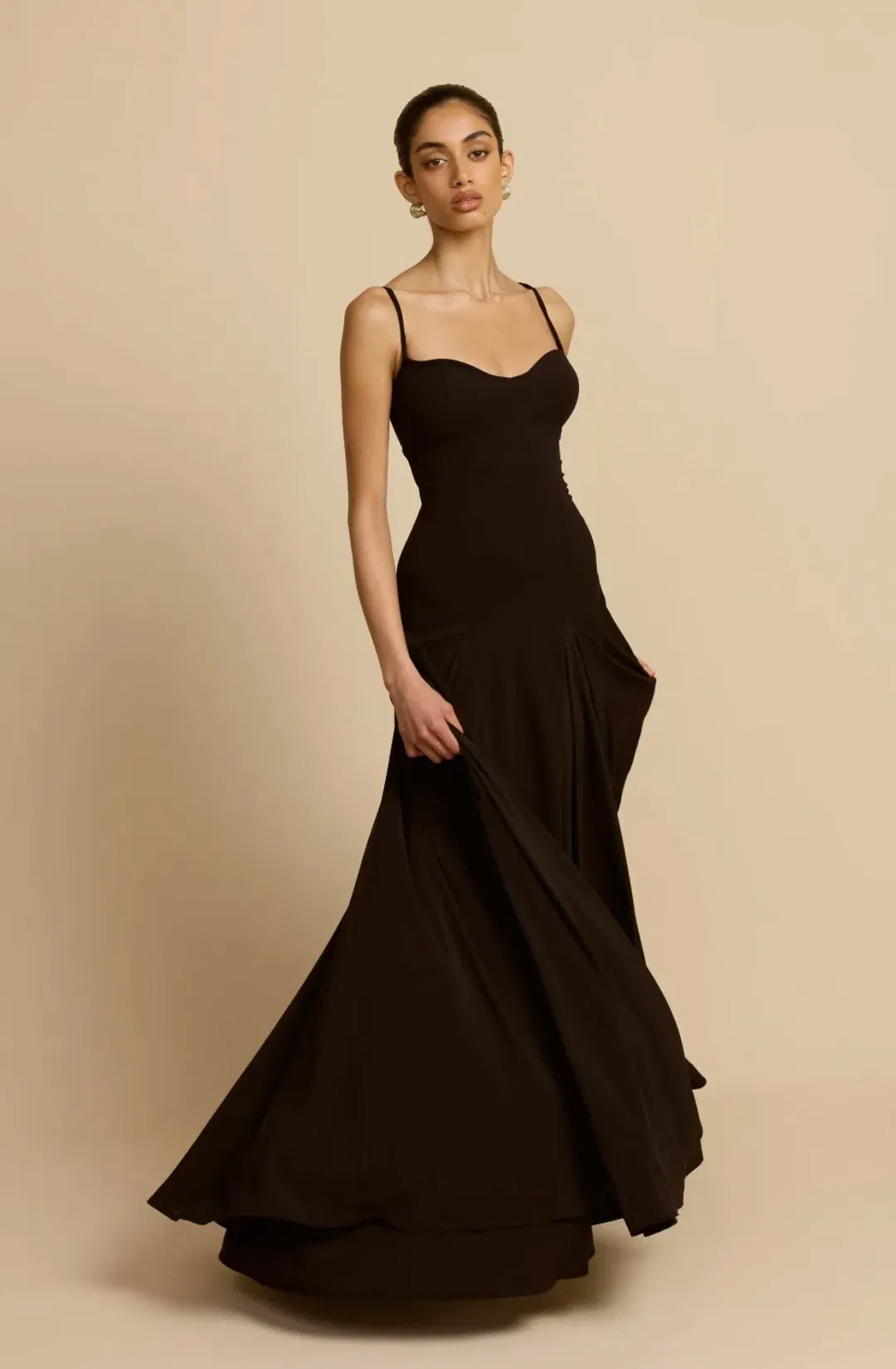 Arcina Ori Paloma Maxi Dress in Black Size M/ AU 10 for rent on The Volte - main image