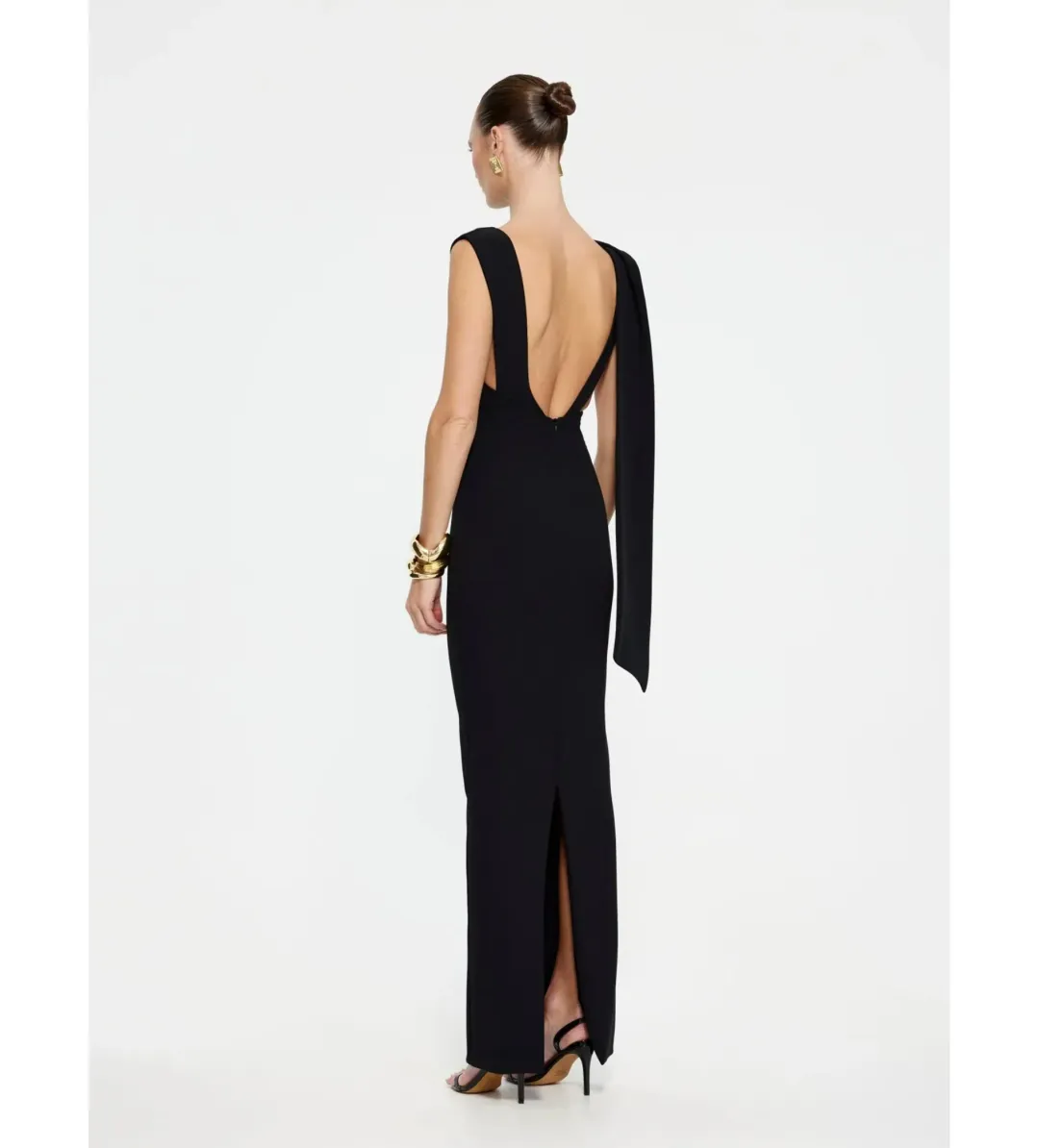 Effie Kats Audrey Gown Black Size XS/AU 6 for rent on The Volte - main image