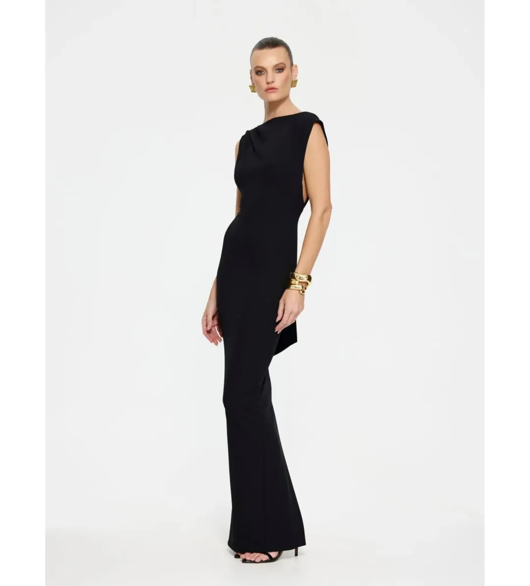 Effie Kats Audrey Gown Black Size XS/AU 6 for rent on The Volte - main image
