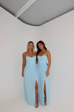 Manning Cartell Double Time Pleat Dress Maxi Acqua Spritz Size AU 10 for rent on The Volte - image 3