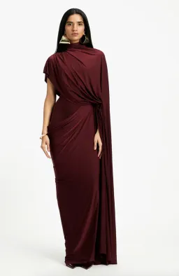 Deme By Gabriella Daphne Maxi Dress Burgundy Size 20 for rent on The Volte - image 1