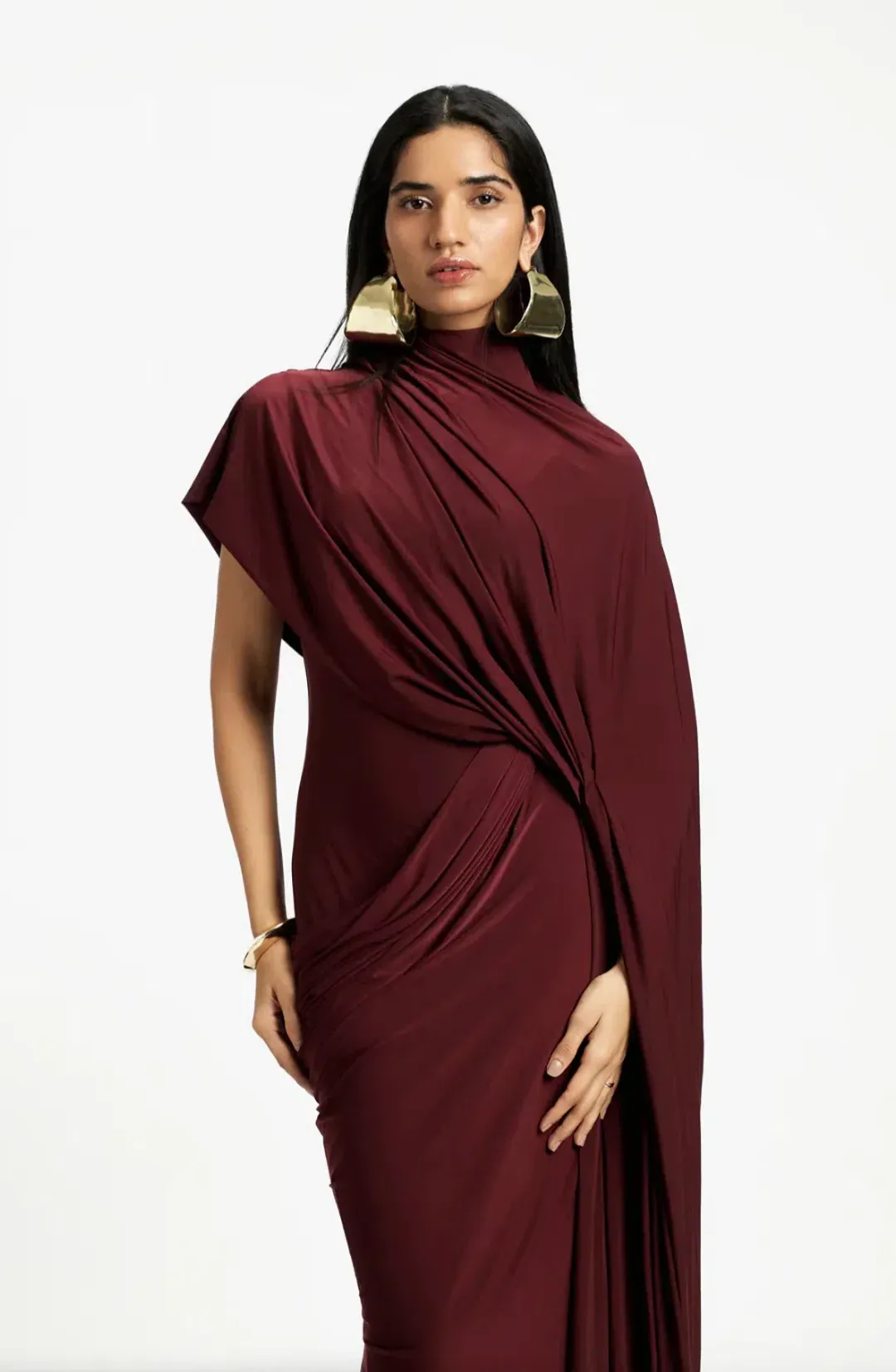 Deme By Gabriella Daphne Maxi Dress Burgundy Size 20 for rent on The Volte - main image