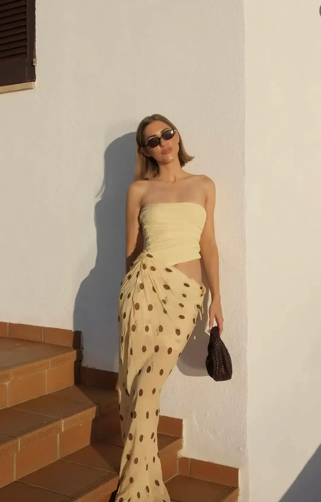 Benni Roscoe Maxi Dress in Yellow Size AU 8 for rent on The Volte - main image