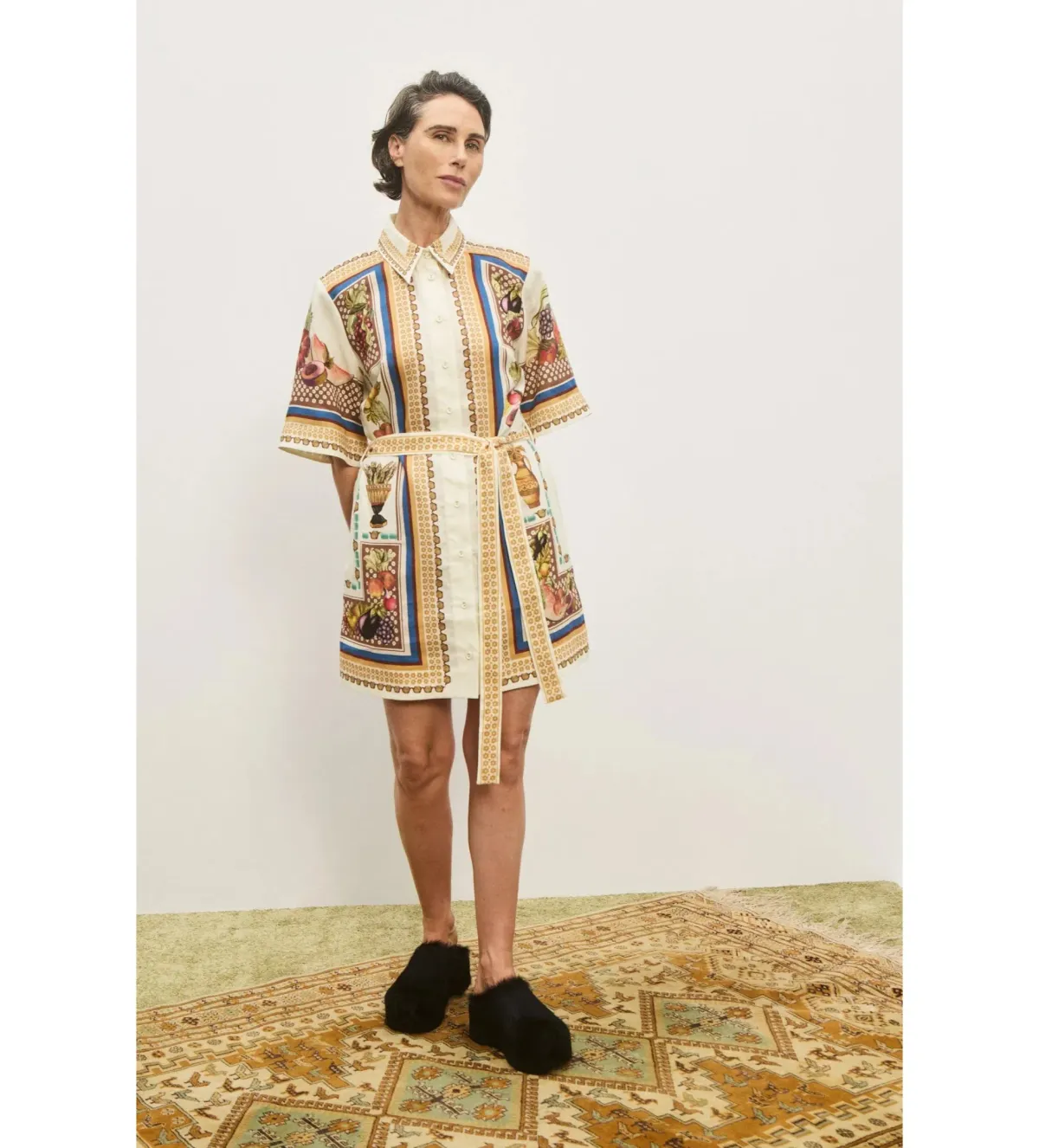 Alemais Mercado Mini Dress Multi Print Size 16 for rent on The Volte - main image