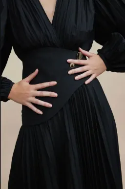Acler Brooke Dress Midi Black Size AU 12 for rent on The Volte - image 4