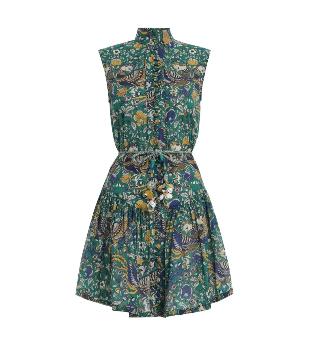 Zimmermann	Edie Drop Waist Mini Dress Multi Size 0 / Size AU 8 for rent on The Volte - main image
