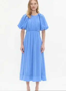 Aje Alma Midi Dress in Mist Blue Size 10 for rent on The Volte - image 1