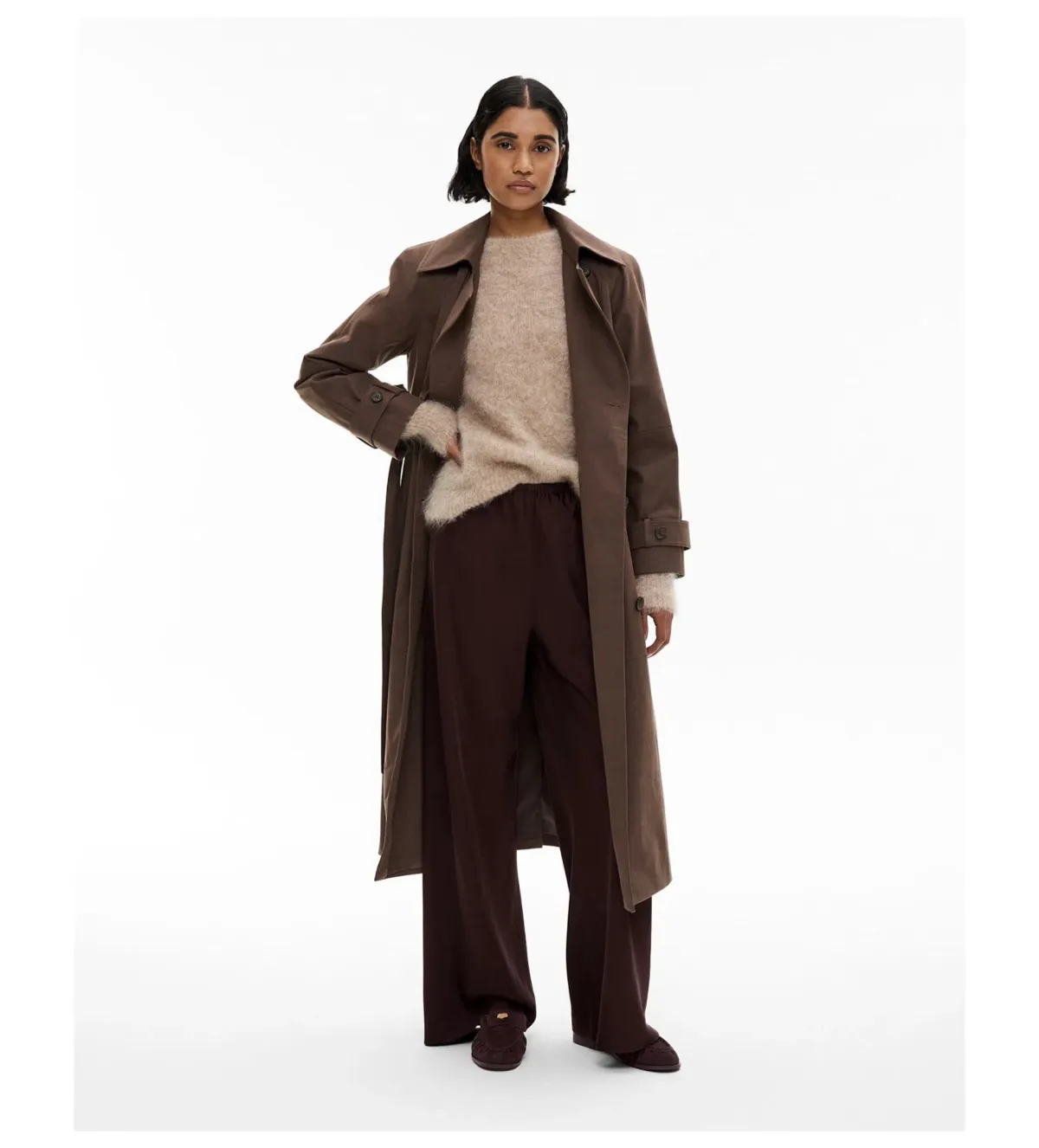 Witchery Bias Pull On Pant in Espresso for rent on The Volte - main image