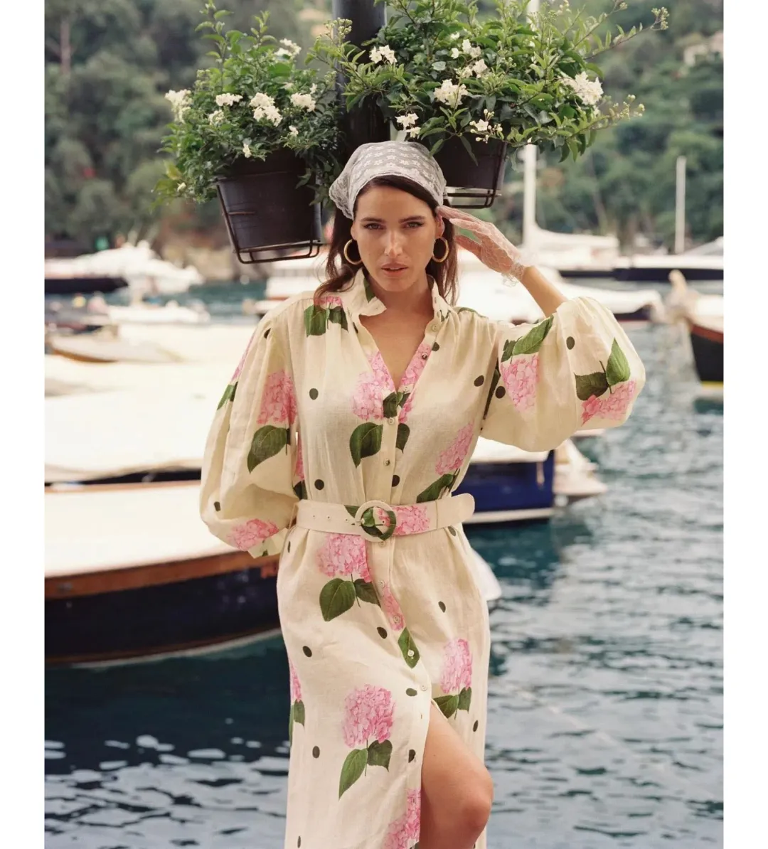 Palm Noosa Noddy Maxi Dress Portofino Polka Dot Size AU 12 for rent on The Volte - main image