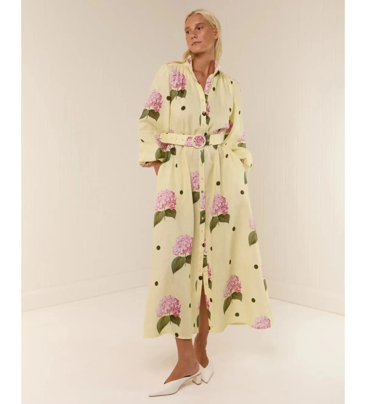 Palm Noosa Noddy Maxi Dress Portofino Polka Dot Size AU 12 for rent on The Volte - main image