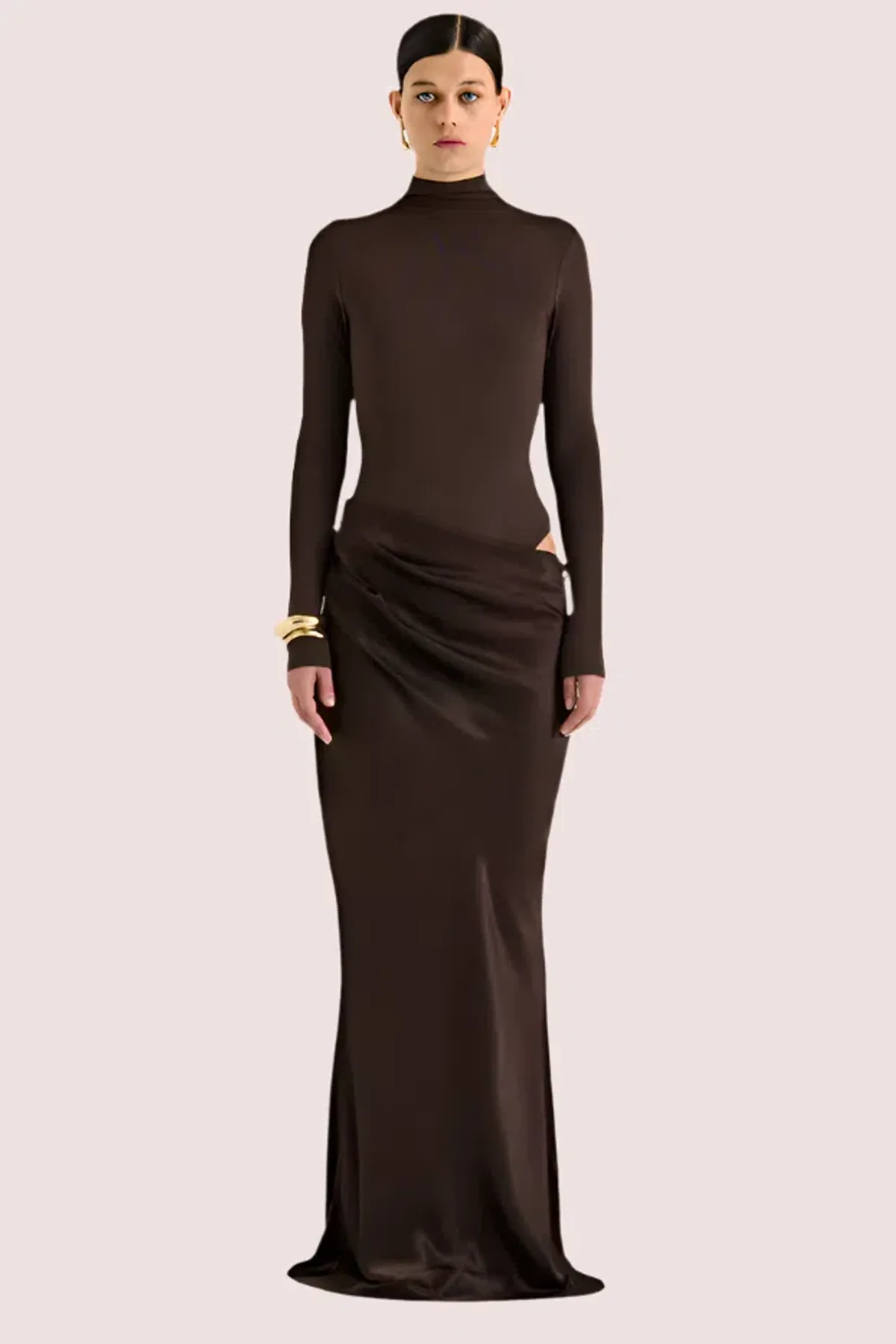 Henne Soraia Brown Size 10 for rent on The Volte - main image