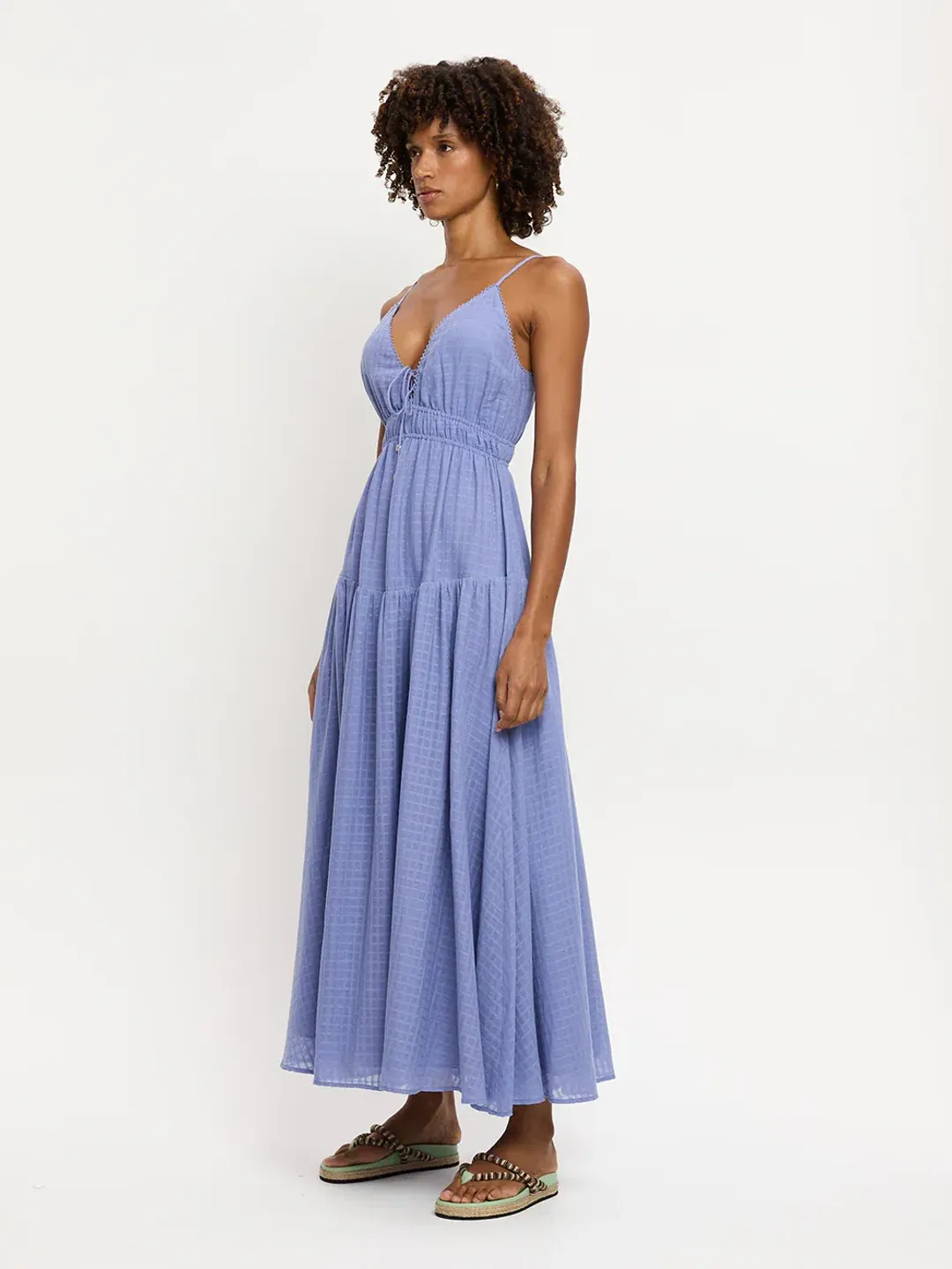 Kivari Chantelle Maxi Dress Purple Size AU 6 for rent on The Volte - main image