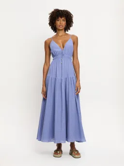 Kivari Chantelle Maxi Dress Purple Size AU 6 for rent on The Volte - image 1