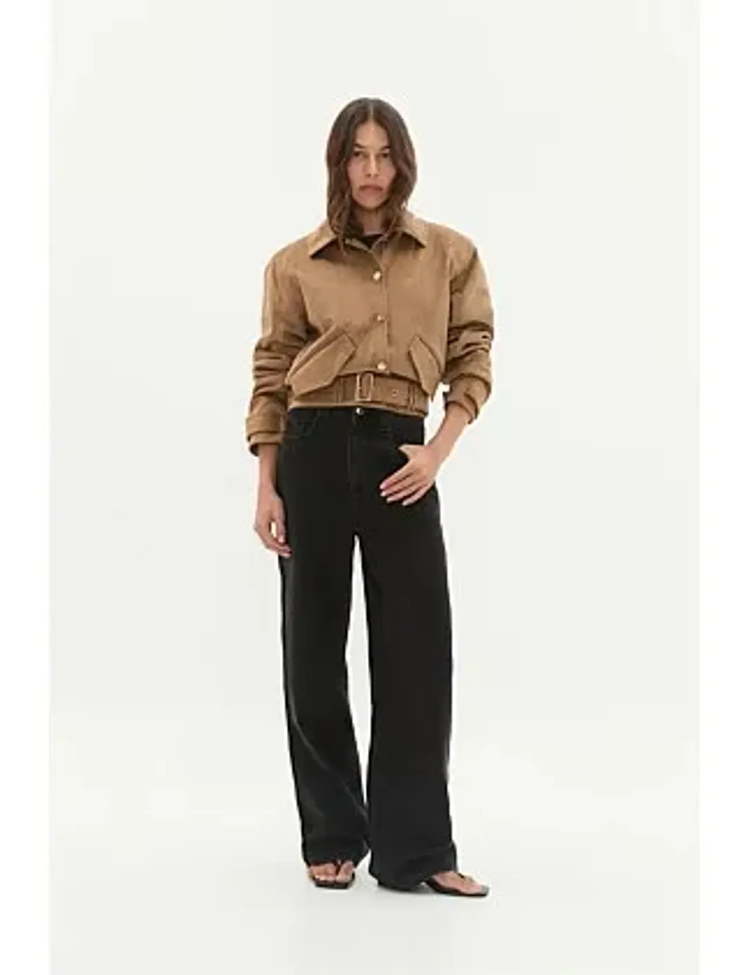 Calyx Vegan Suede Jacket for rent on The Volte - main image
