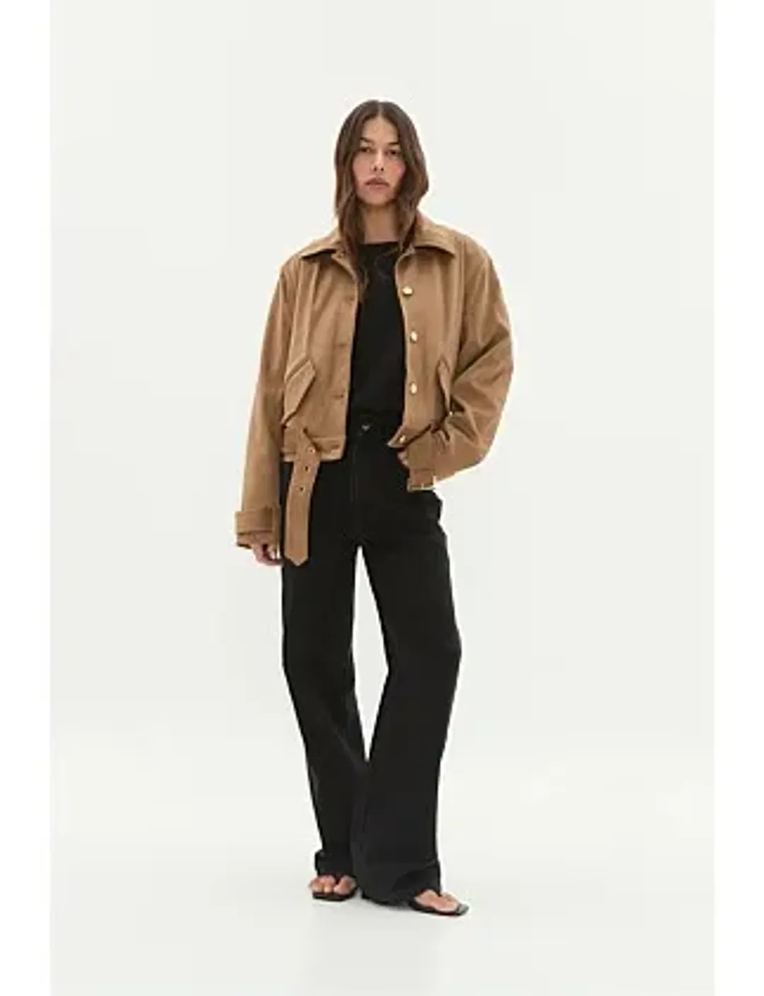 Calyx Vegan Suede Jacket for rent on The Volte - main image