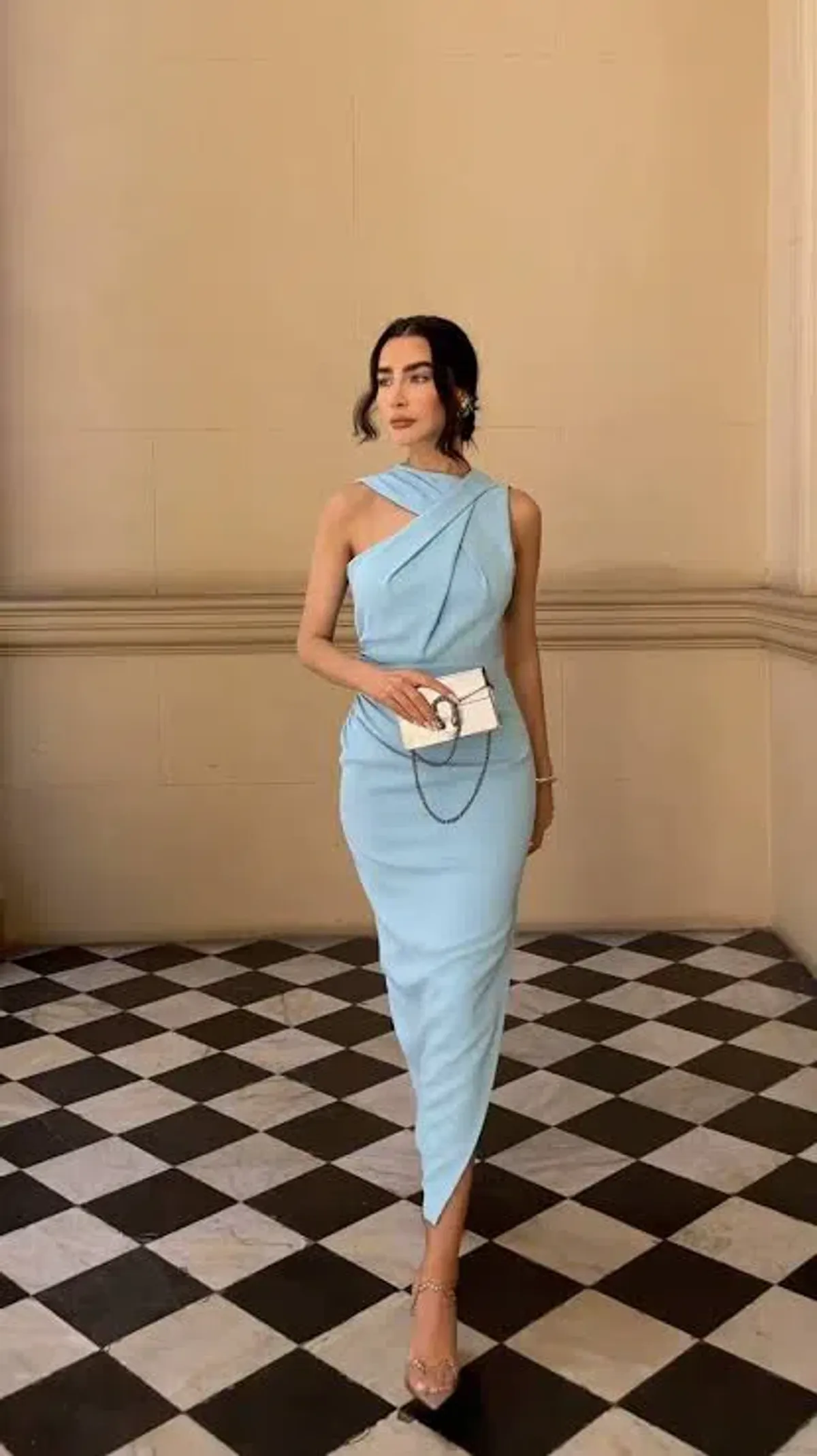 Sheike Solar Midi Dress Blue Size 16 for rent on The Volte - main image