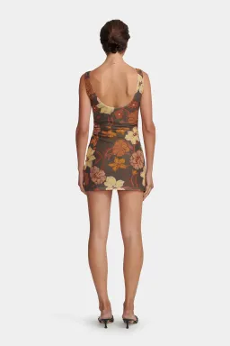 Hansen and Gretel Alba Mini Dress Moss Floral Size AU 6 for rent on The Volte - image 2