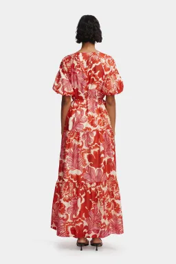 Hansen and Gretel Margiela Maxi Dress Scarlet Garden Size AU 6 for rent on The Volte - image 4