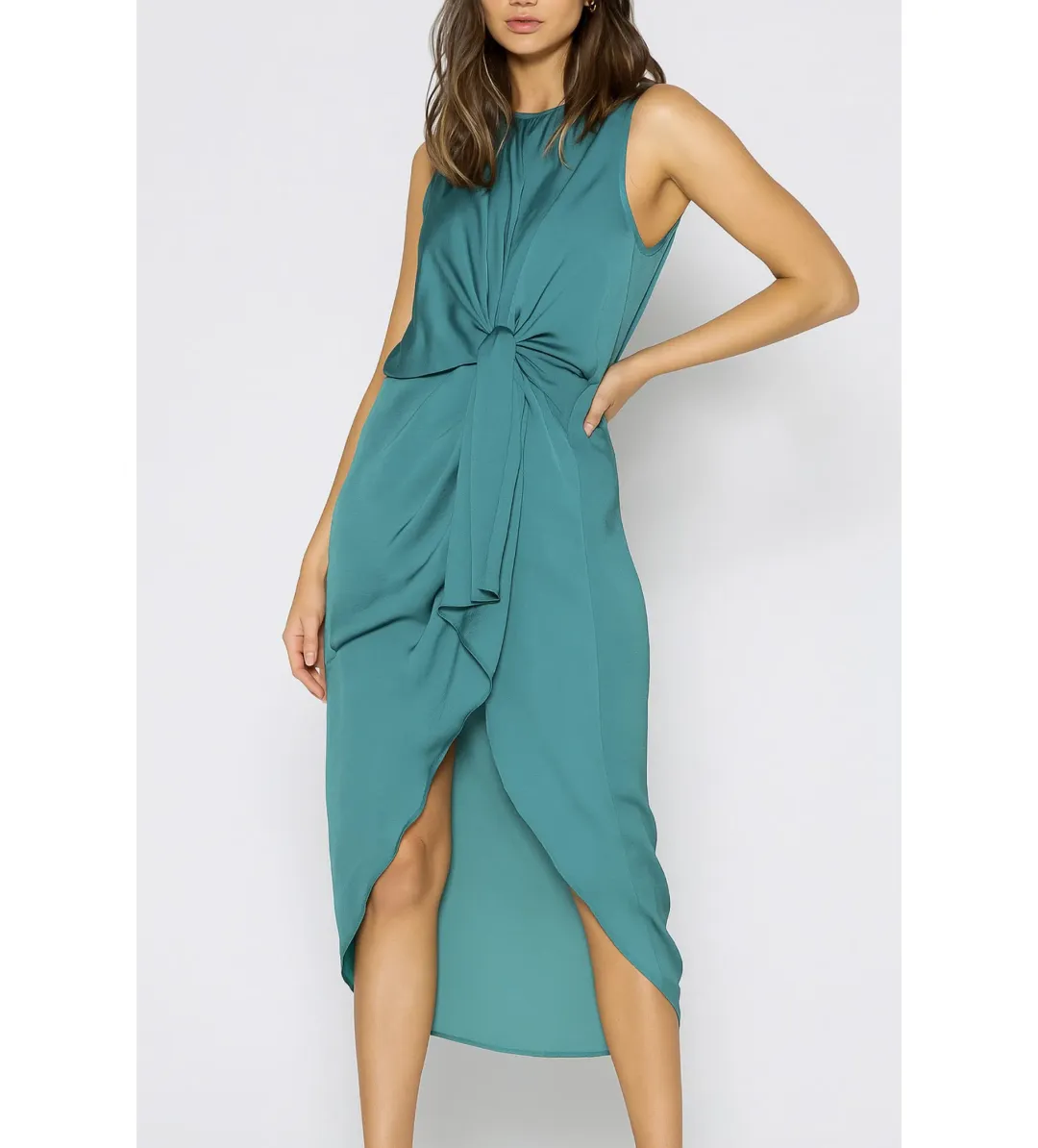 Sheike Navigator Midi Dress Teal Size AU 14 for rent on The Volte - main image