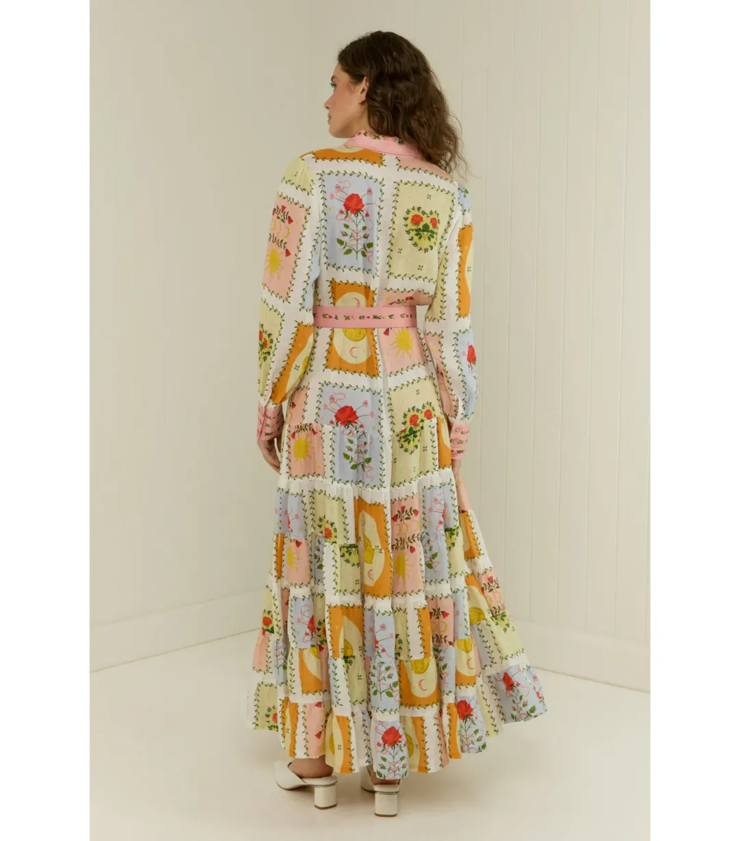 Palm Noosa Aria Midi Dress Siesta Tile Size AU 14  for rent on The Volte - main image