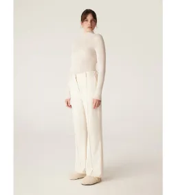 Cable Superfine Merino Turtle Neck in Ecru Size  for rent on The Volte - image 1