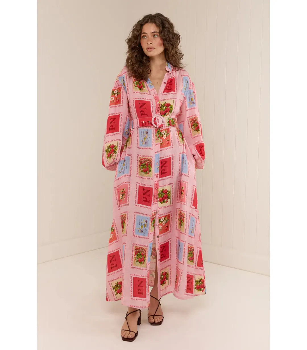Palm Noosa Noddy Dress Strawberry Stamp Size AU 12   for rent on The Volte - main image