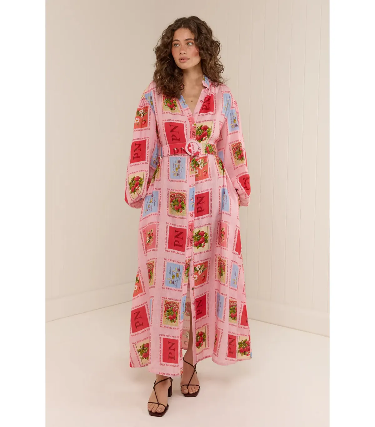 Palm Noosa Noddy Dress Strawberry Stamp Size AU 12   for rent on The Volte - main image