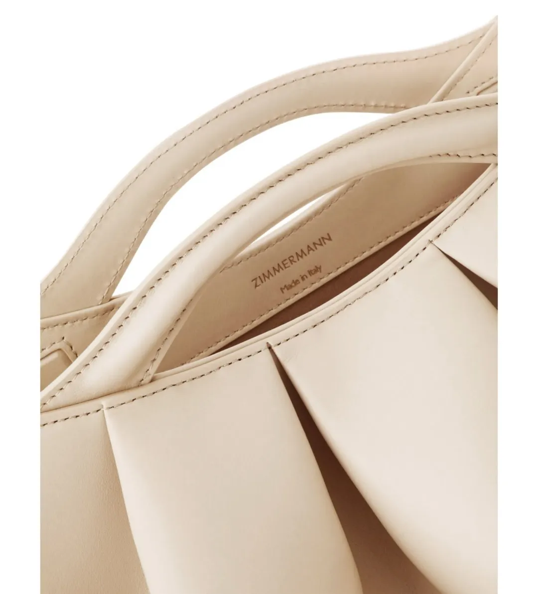 Zimmermann Calyxe Clutch in Almond for rent on The Volte - main image
