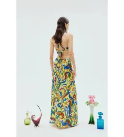 Alemais Yvette Cut Out Midi Dress Print Size 4 for rent on The Volte - image 5