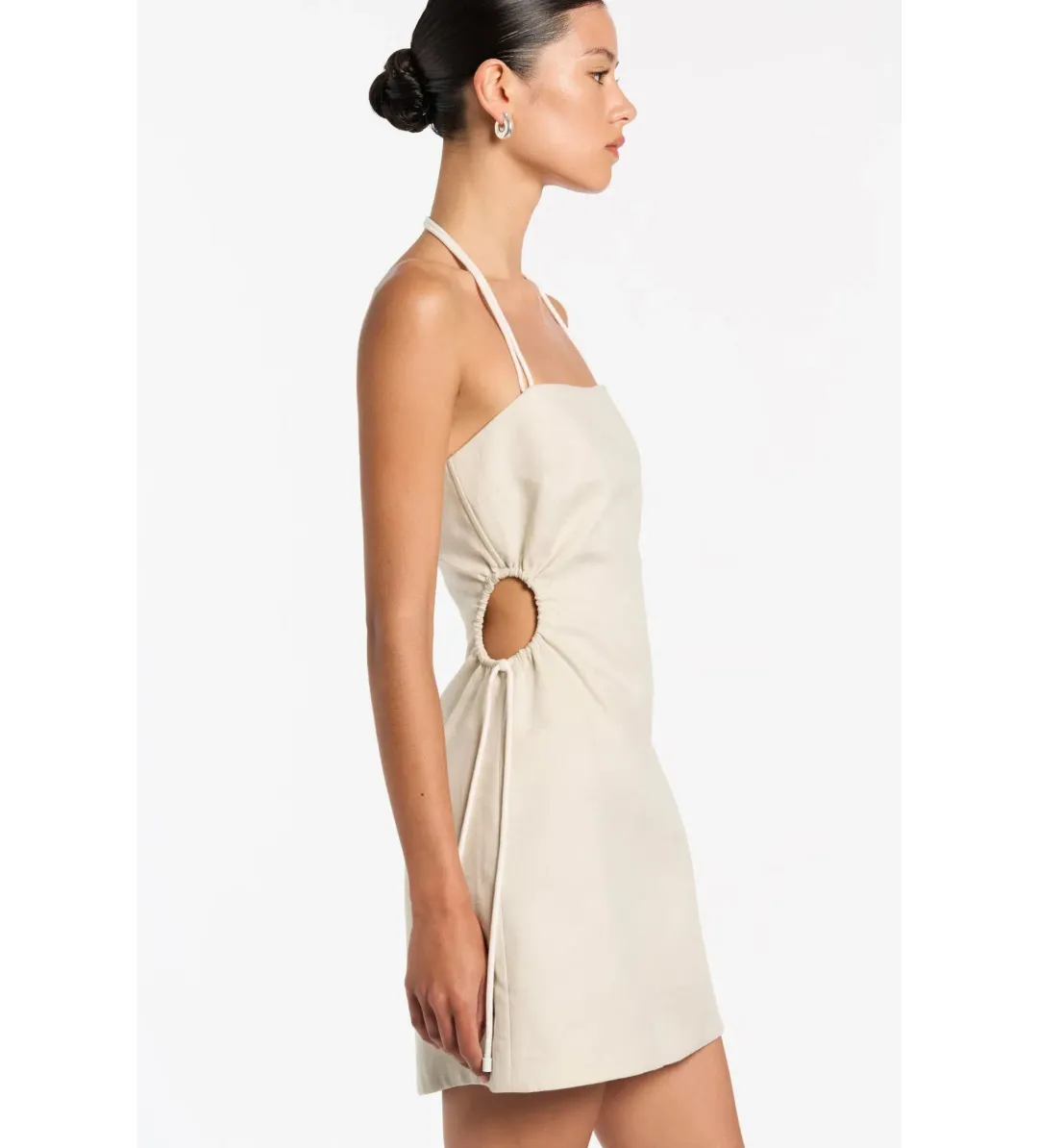 Sir the Label D'Orsay Corded Strapless Mini Dress Ecru Size 0P AU 4 for rent on The Volte - main image