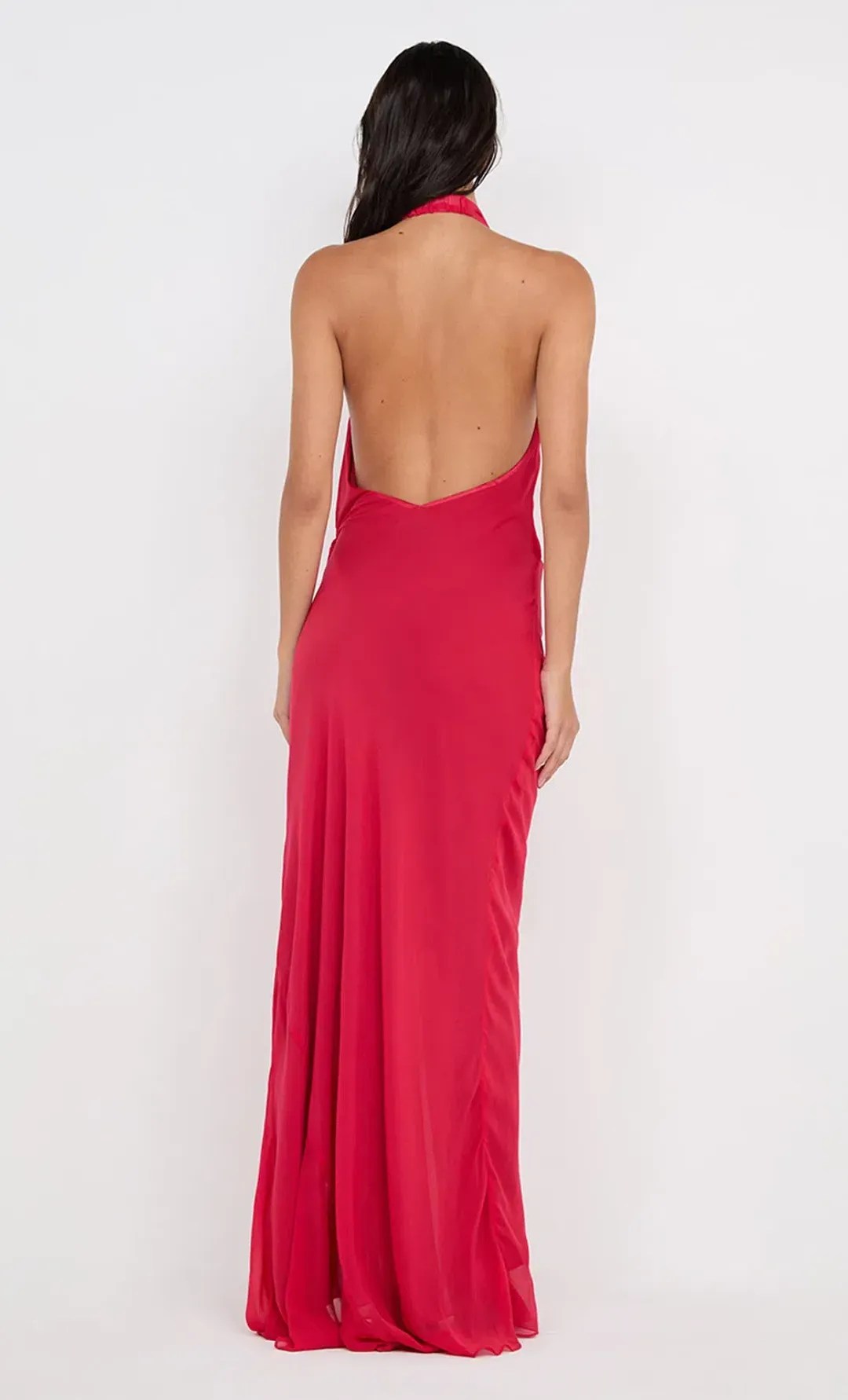 Bec & Bridge Soneva Wrap Dress Maxi Strawberry Size AU 12 for rent on The Volte - main image