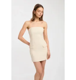 Kookai Richie Mini Dress Ivory Size 6 for rent on The Volte - image 2