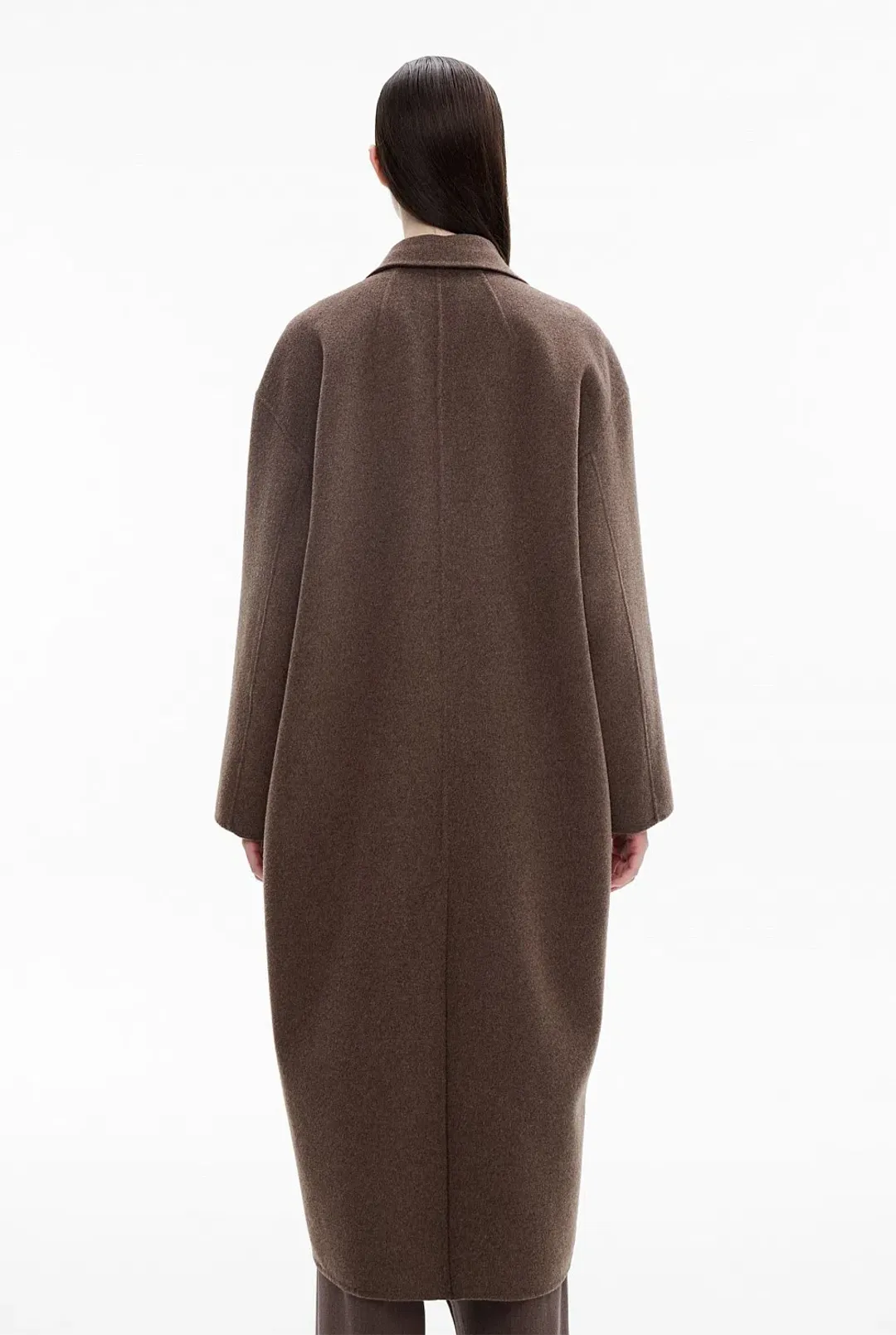 Witchery Double Faced Coat in Brown One Size  for rent on The Volte - main image